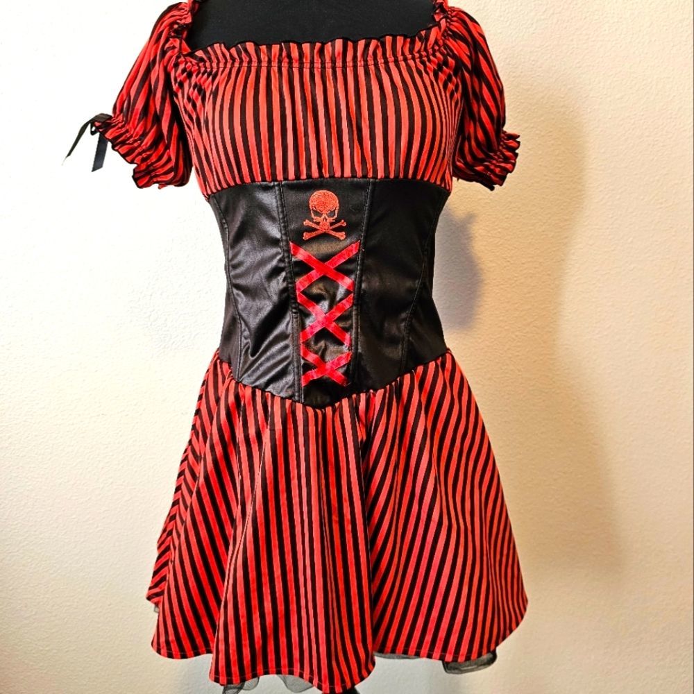 Ahoy Mateys! ‍☠️ Dreamgirls Pirate Dress Costume - Size XL - Ready to Set Sail!